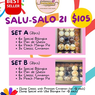 21pcs SET B - Salu-Salo (Feast) Boxes