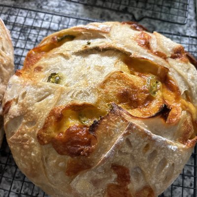 Jalapeño Cheddar Sourdough Loaf