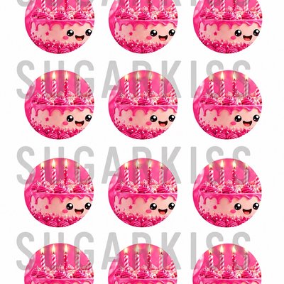 Pink Birthday Cake