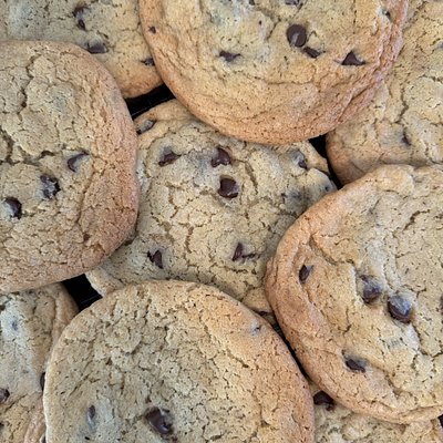 4 Jumbo Sourdough Chocolate Chip Cookies 