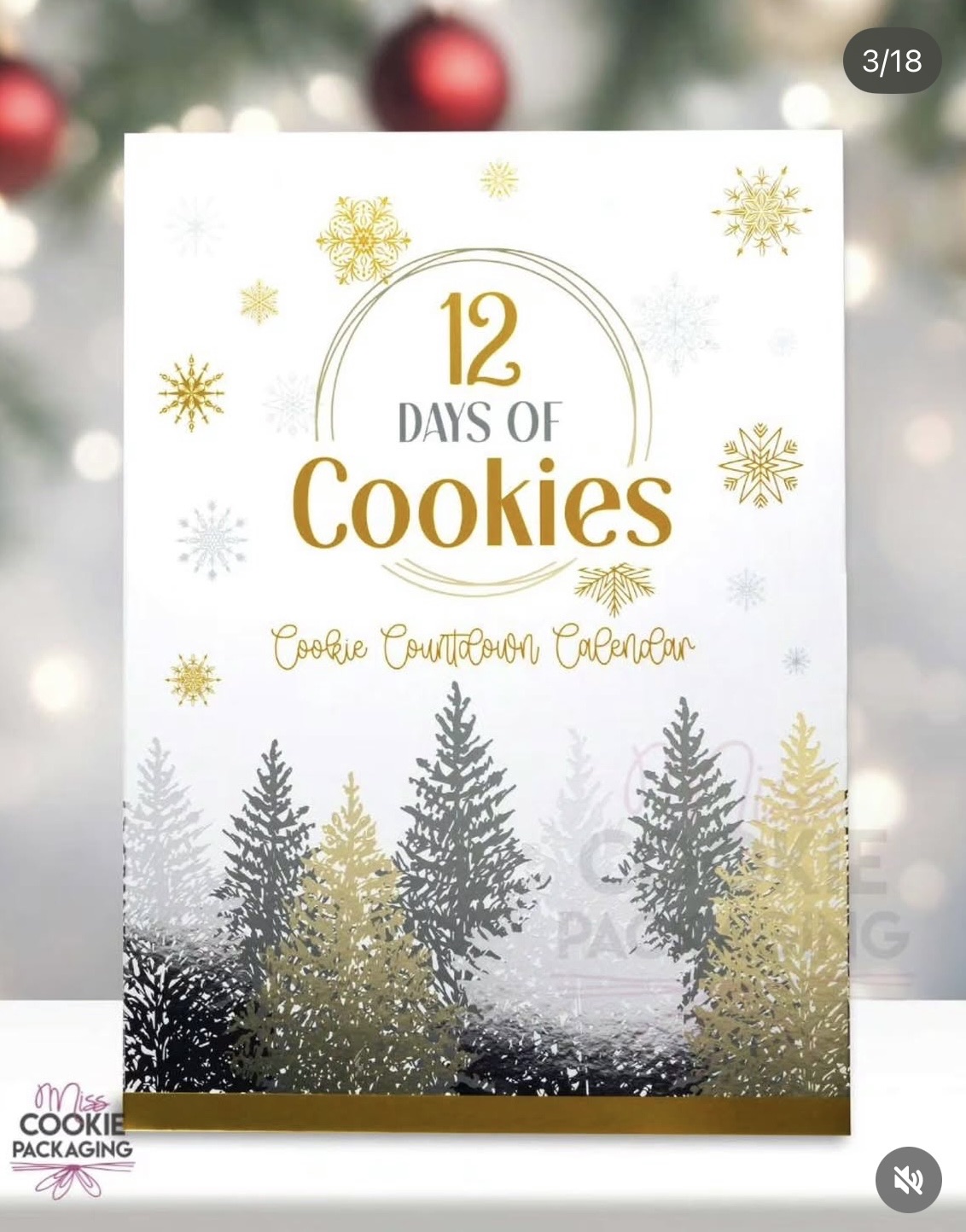 Gold & Silver Cookie Calendar