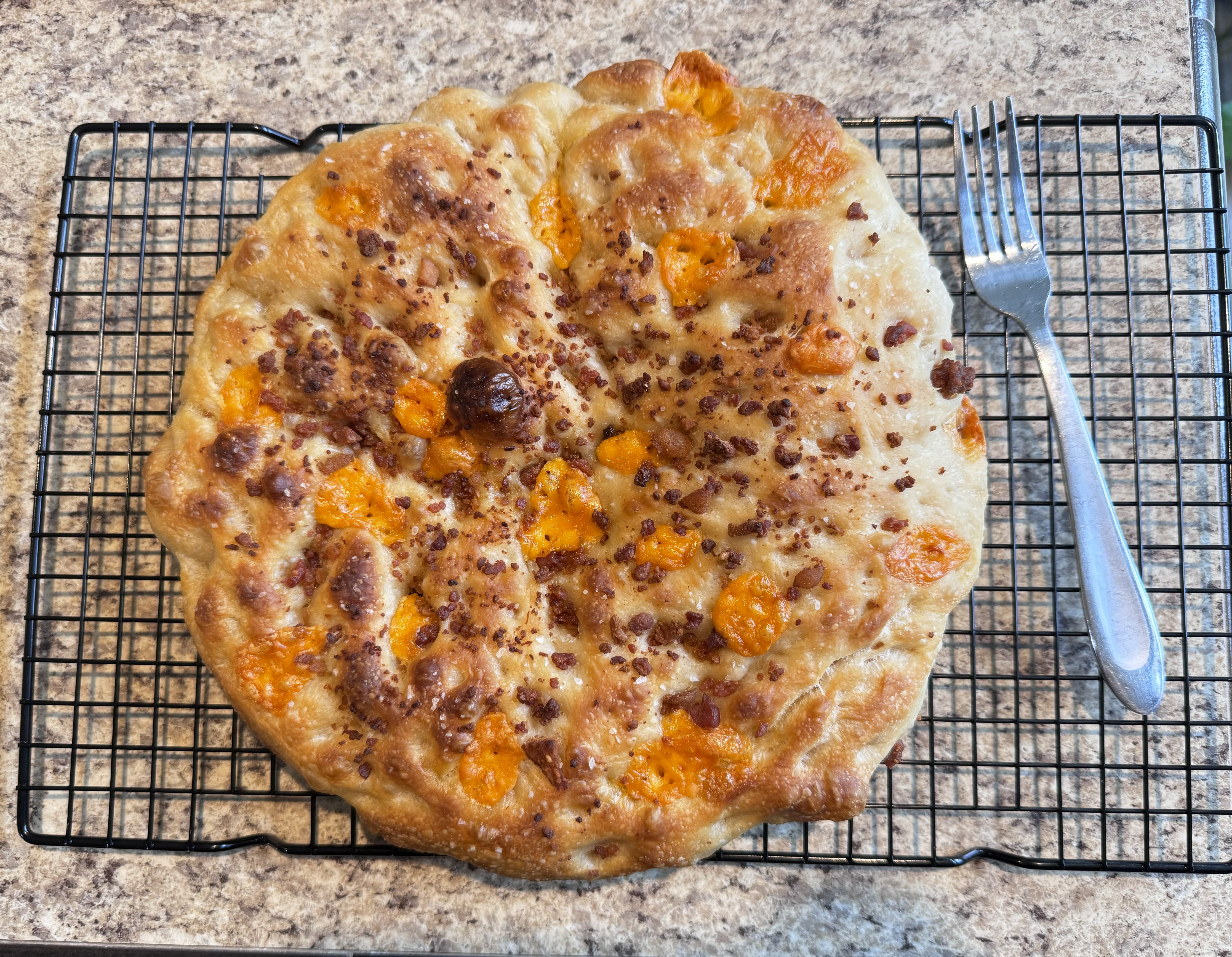 12 Inch Bacon Cheddar Focaccia 