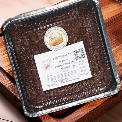 Sourdough Double Chocolate Brownies 