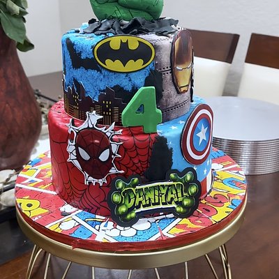 35 PPL Custom tiered  (8 Inch And 6 Inch Cake) 