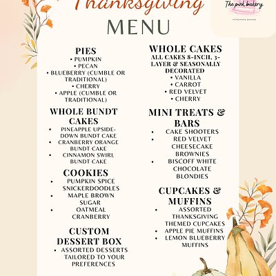 Thanksgiving Desserts 