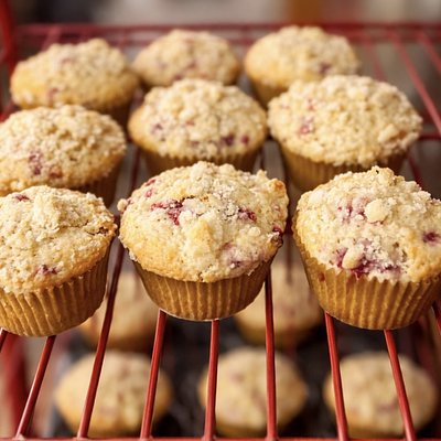 Red, White And Blue Sourdough Muffins 4 Count (2 Blueberry And 2 Raspberry White Chocolate)
