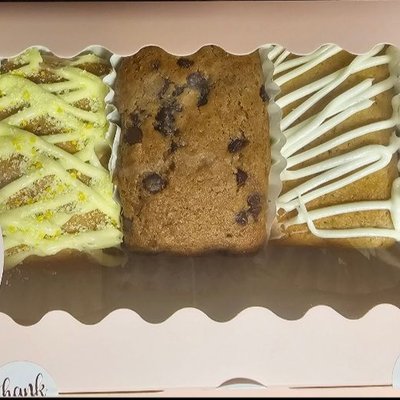 Mini loaf bread sample box 