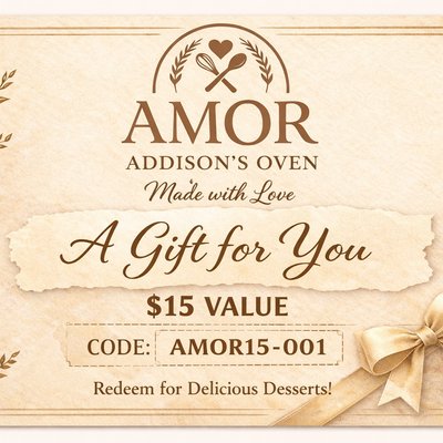 $15 Gift Card - You Will Be Emailed A Digital Gift Card & Code 