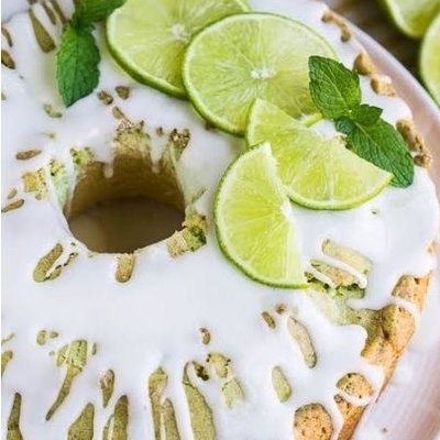 Key Lime Swirl Pound Cake 