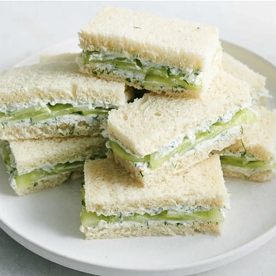 Cucumber tea sandwiches 