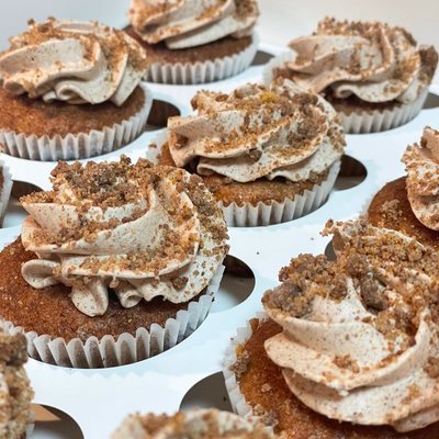 Apple Crumble Cider  Cupcakes 1 Dozen 