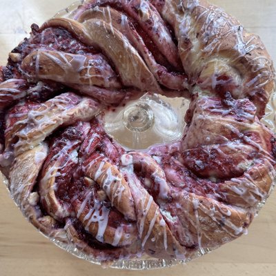 Sourdough Rasberry  Wreath 
