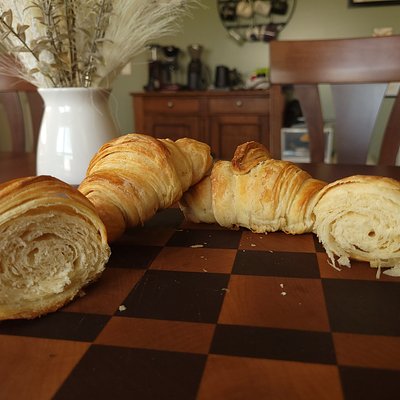 Yeasted Croissants