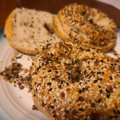 Everything Sourdough Bagels