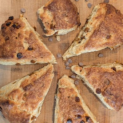 Cinnamon Chip Sourdough Scones