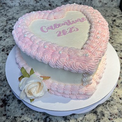 8 INCH HEART CAKE