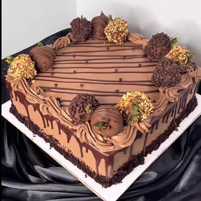Square Grooms Cake