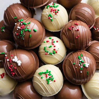 6 Hot Chocolate Bombs (Half Choc/Half Peppermint)