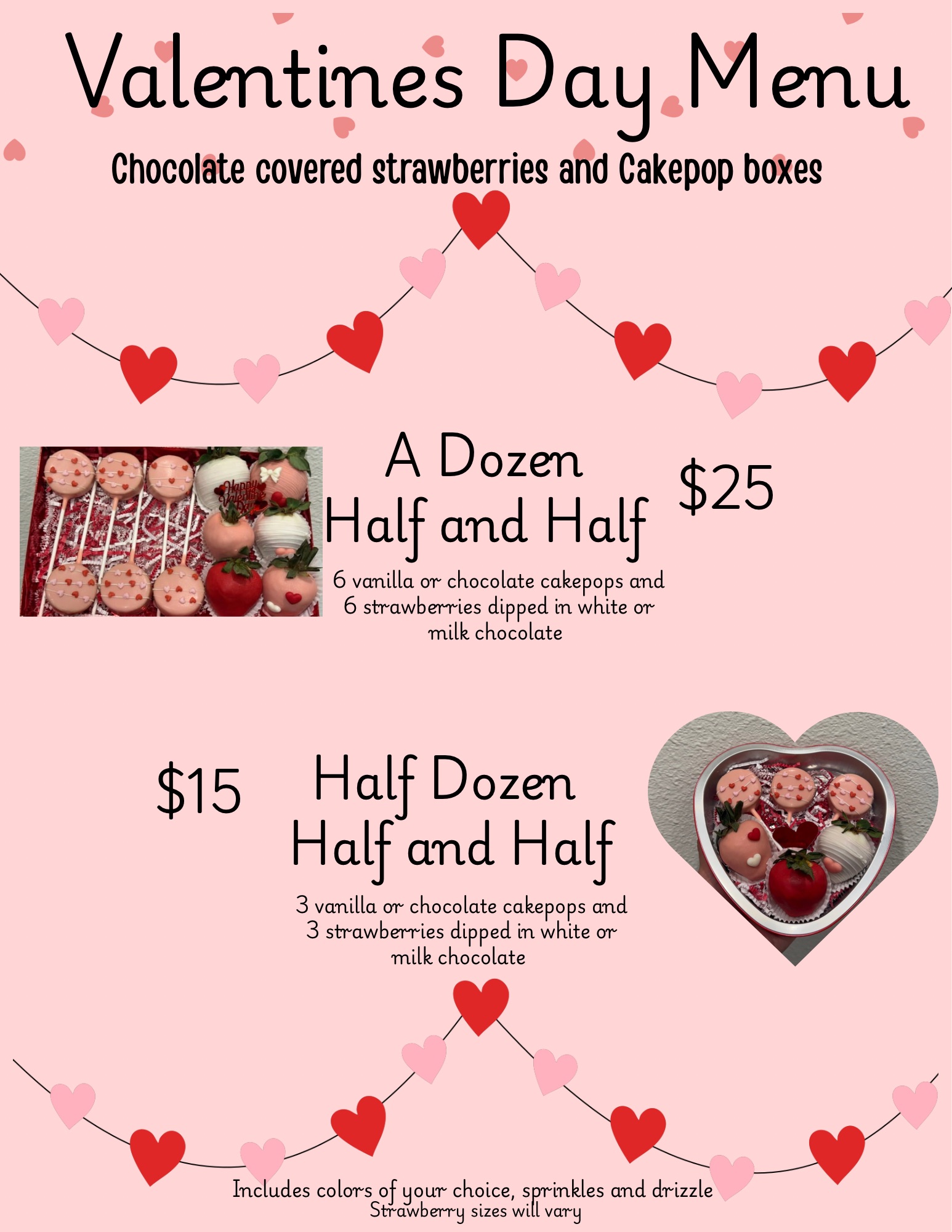 Chocolate Covered Strawberries & Cakepop Box 