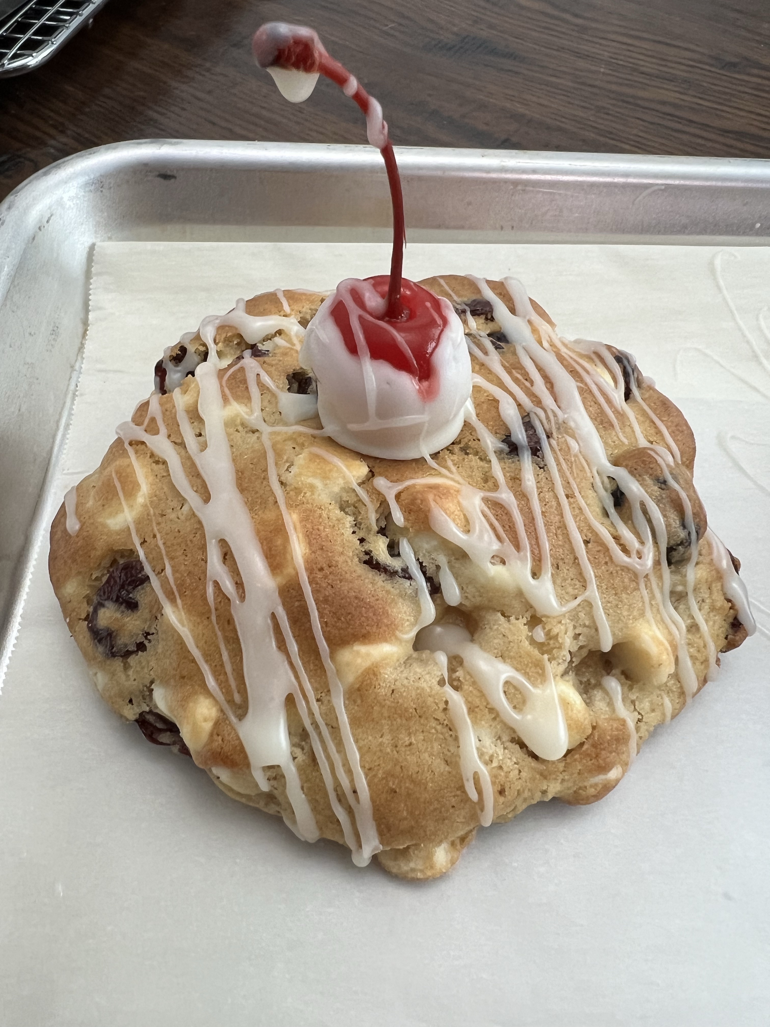 White Chocolate Cherry Cheesecake 