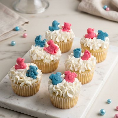 Gender Reveal Cupcakes