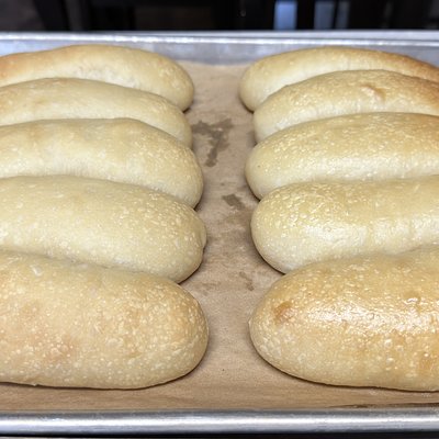 Sourdough Hotdog Buns (10)