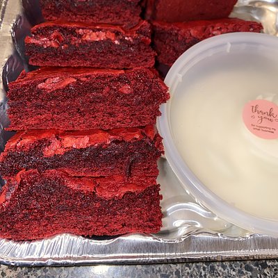 Crushed Velvet Brownies (dozen) 