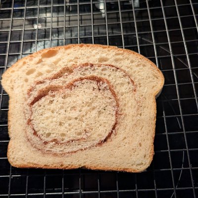 Cinnamon Swirl Sourdough Sandwich Bread 