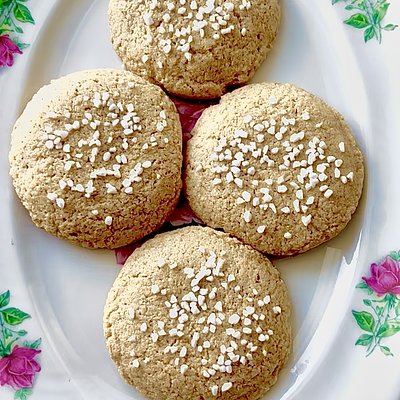 Sugar Cookies with Swedish Pearl Sugar