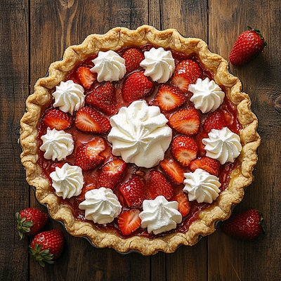Strawberry Pie 9” In 