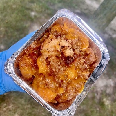Shareable Peach Cobbler Pan