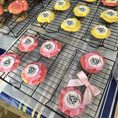 Individually wrapped cookies With Edible Image Logo