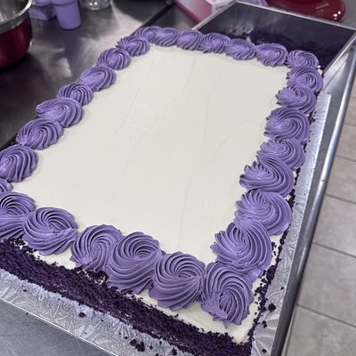 Half Slab Ube Cake 