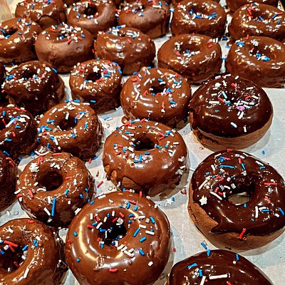 Chocolate Chocolate Sourdough Donuts