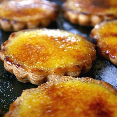 Vanilla Bean Creme Brulee Tartlet 2” 
