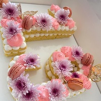 Letter cake (14inch) 1 Digit/Letter-2 Digit/Letter