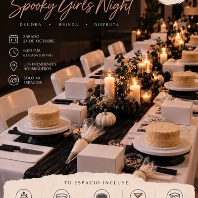 CAKE & SIP: SPOOKY GIRLS NIGHT 🎃
