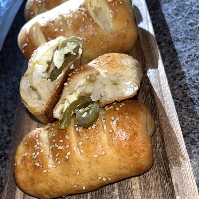 Jalapeño & Cream Cheese Bolillos/Pan De Jalapeño Y Queso