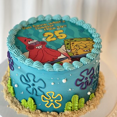 SpongeBob 25 Cake 