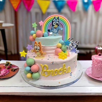 Pastel Bluey Rainbow 