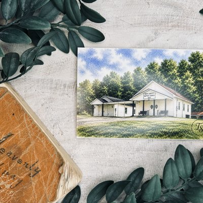 New Liberty Baptist Church Print 4x6