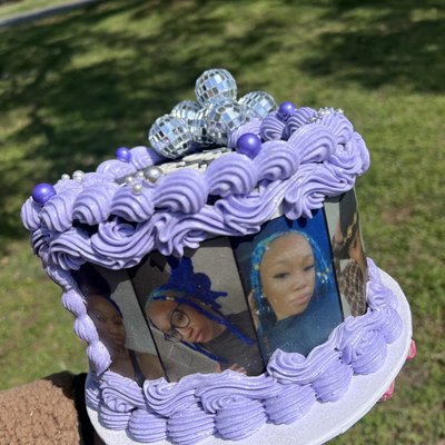 6” Heart Cake - Photo Strips