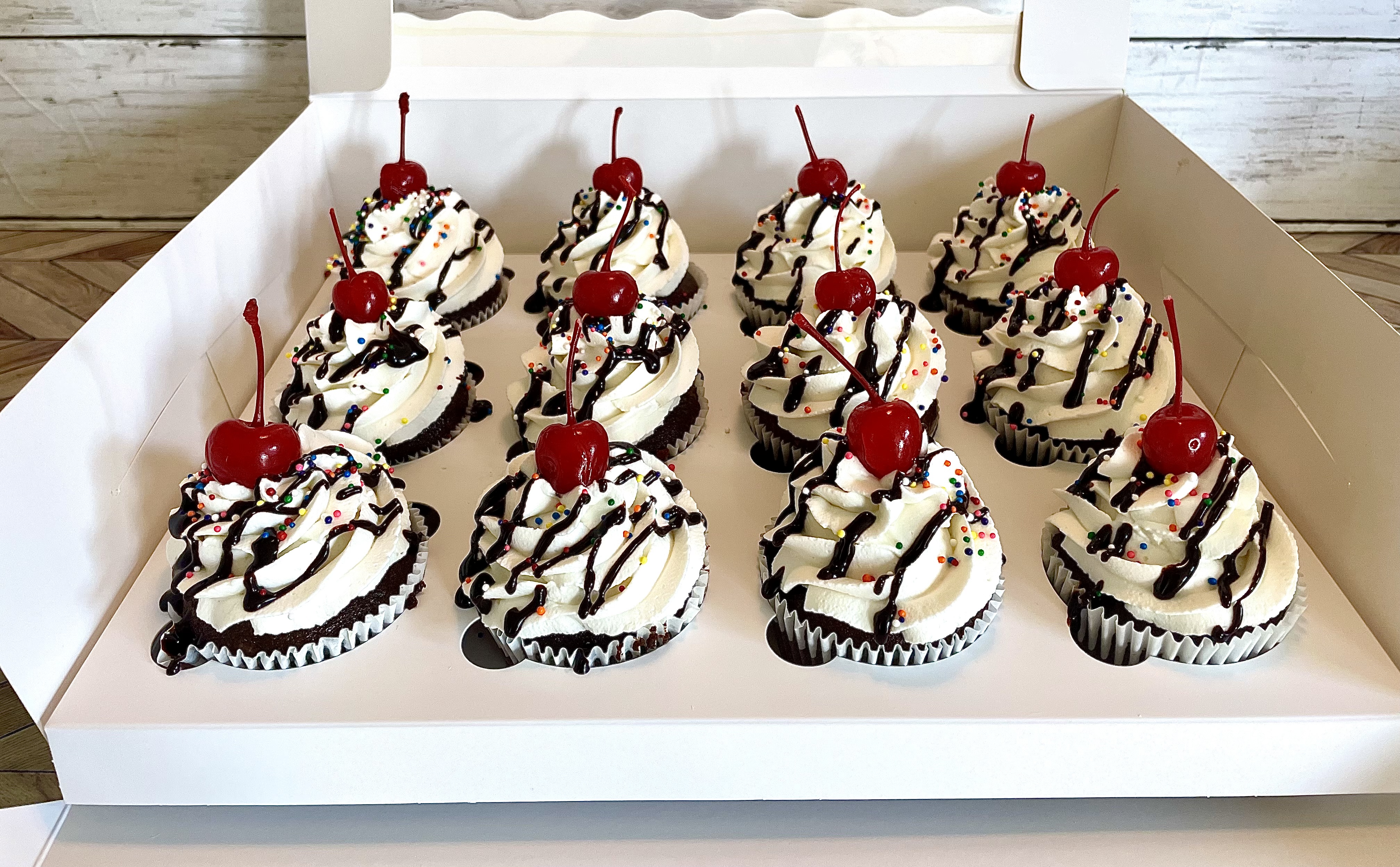 Chocolate Sundae Cupcakes