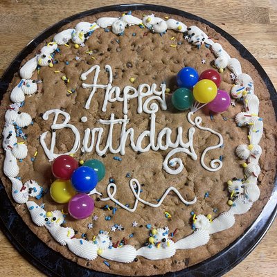 Brownie Or / Choc Chip  Cookie Cake 