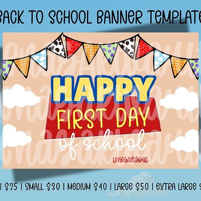 School Story Back To School Painted Banner