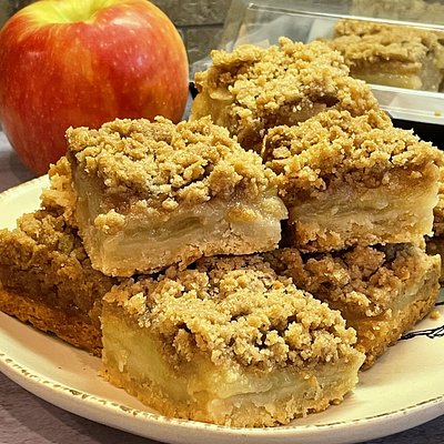 Apple Crumb Bars (full recipe) 