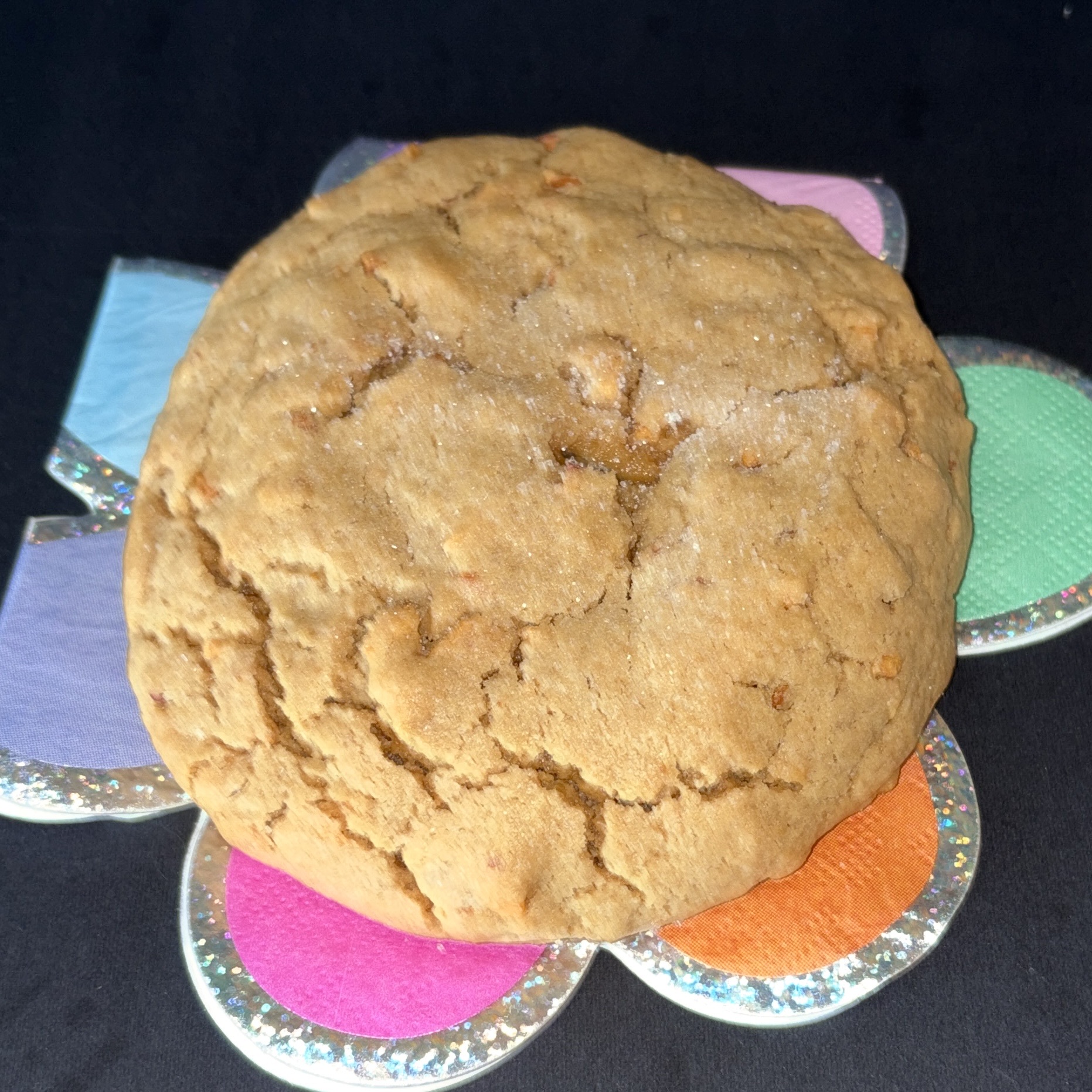 Jumbo Applesauce Stuffed Peanut Butter Cookies 