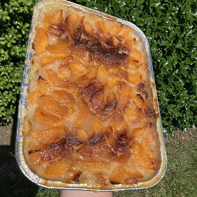 Peach Cobbler Catering Tray