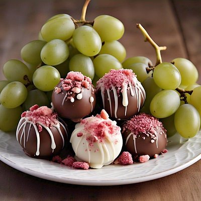 Chocolate Covered Cotton Candy Grapes