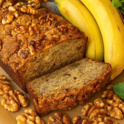 Banana Nut Streusel Loaf